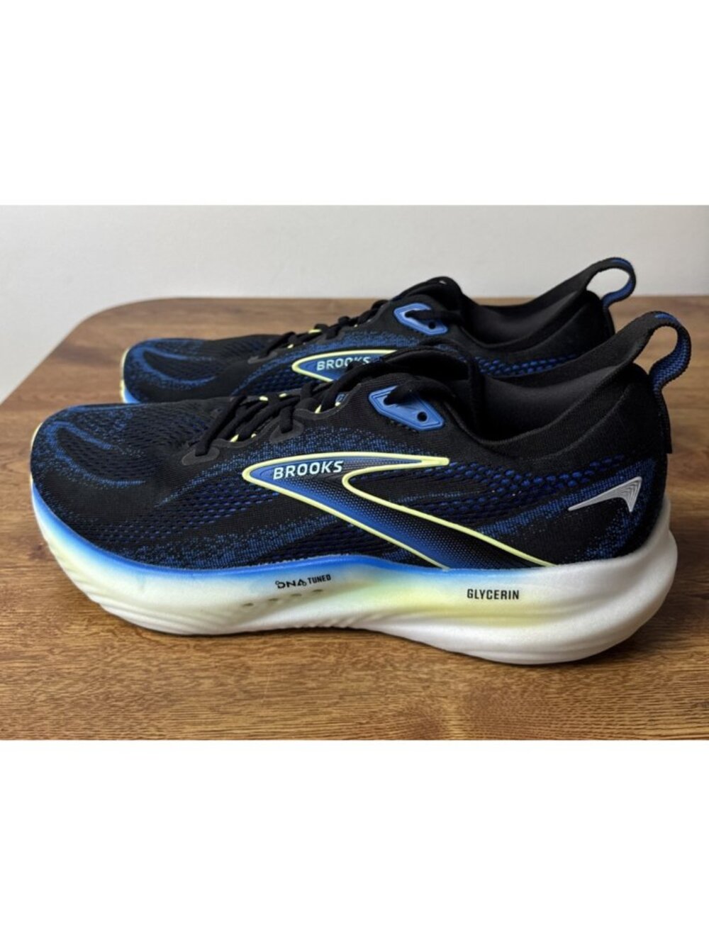 BROOKS Glycerin 22 'Black Cobalt' Men’s Size 11.5 D 1104451D002 Running Shoes
